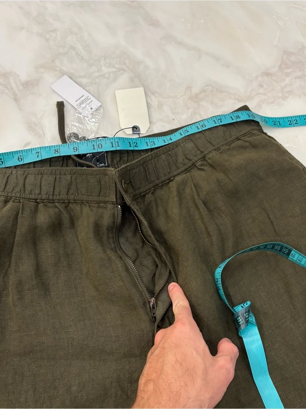 Todd Snyder Men’s Relaxed Linen Leisure Pant Size XXL Olive New